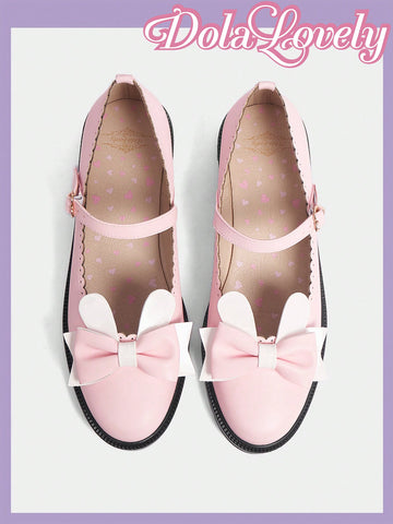 Women'S Flat Loafers With Round Toe, Japanese Style Design, Suitable For Daily Wear In Autumn