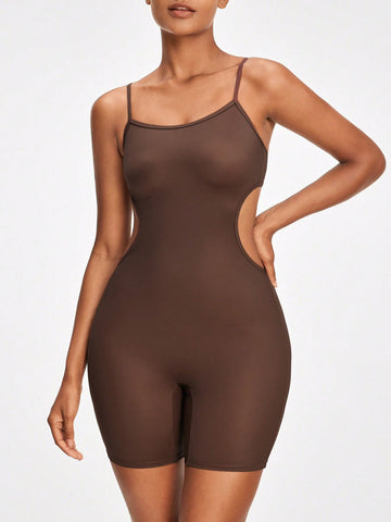 Ladies' Hollow Out Waist Strapless Bodysuit For Shaping