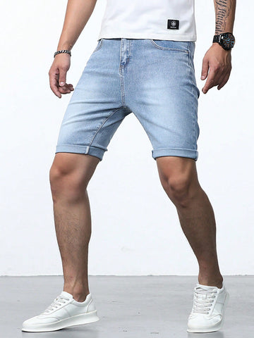 Men's Slim Fit Casual Denim Shorts