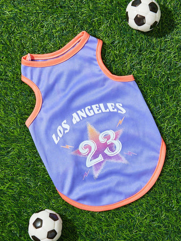 Los Angeles Digital Printed Pet Vest Sportswear For Cat And Dog