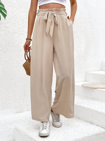 Women's Solid Color High Waisted Harem Pants