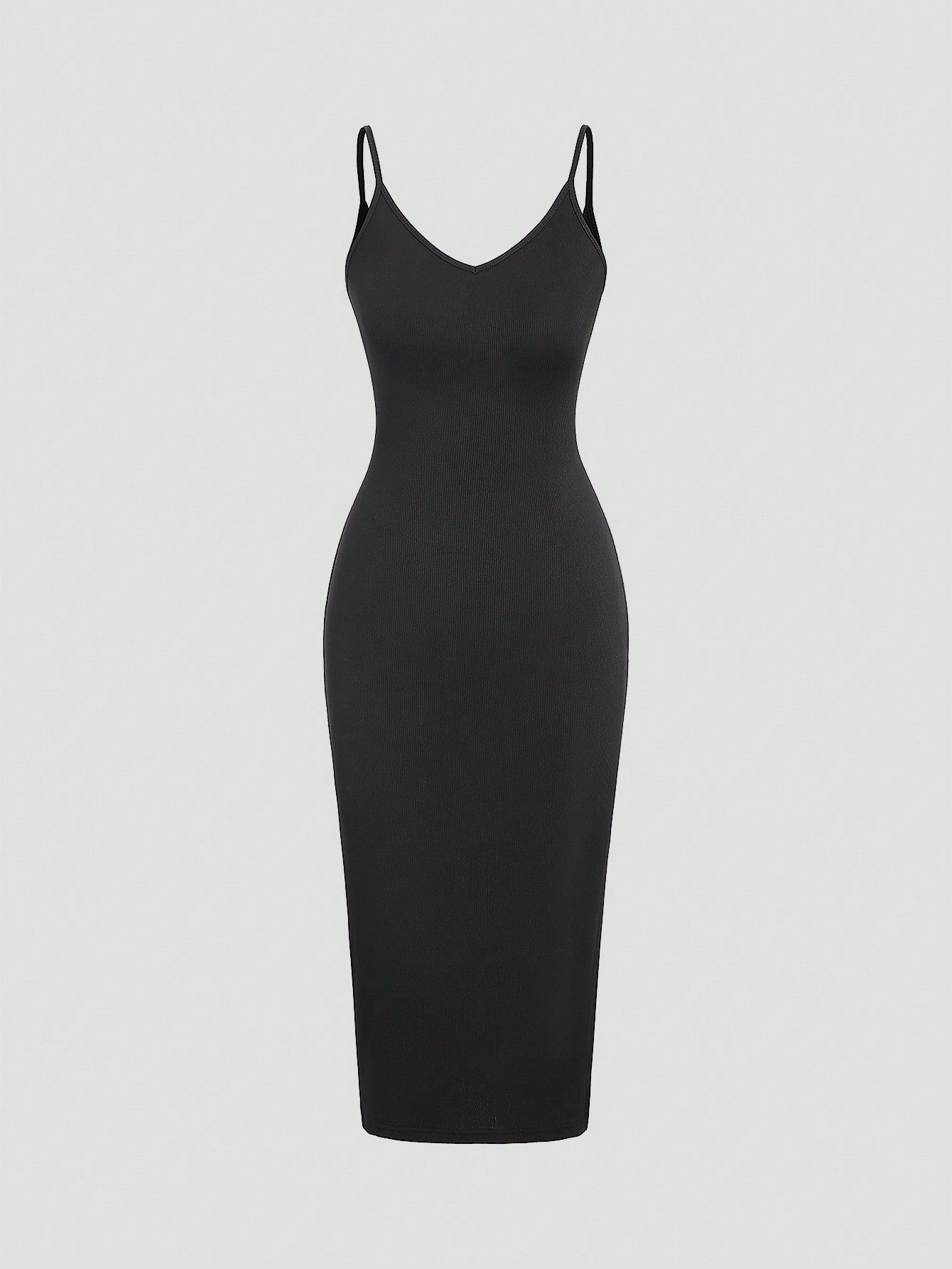 Women's Solid Color Slim Fit Spaghetti Strap Dress