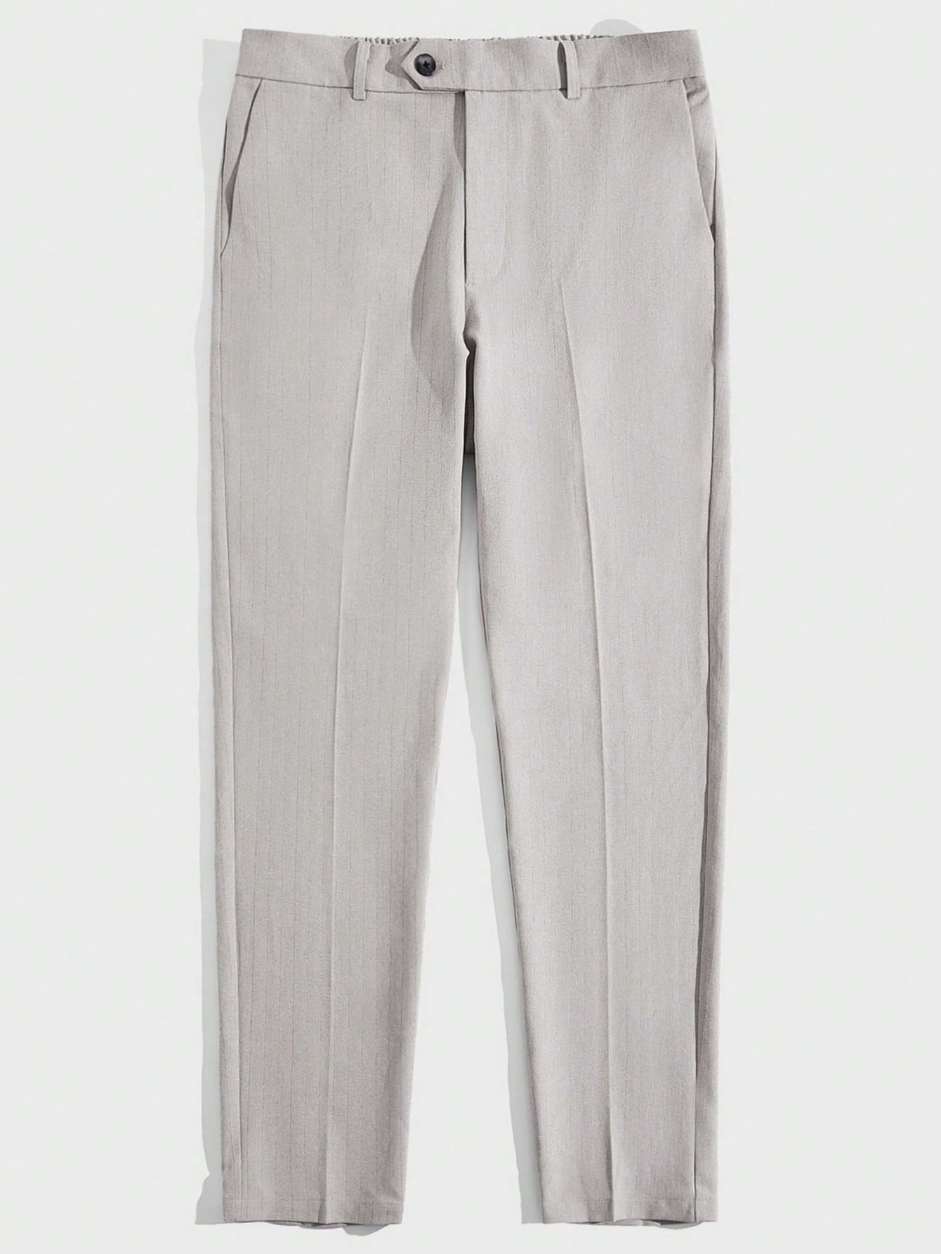Woven Solid Color Versatile Suit Trousers For Everyday Wear