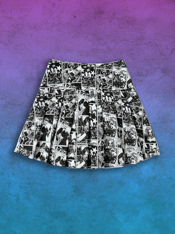Women's Street Style Allover Print Skirt, Perfect For Summer