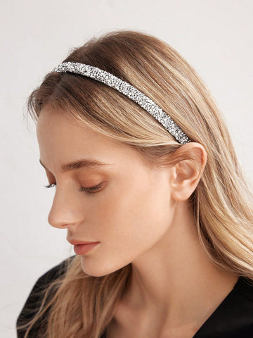 1PC LUXURY & ELEGANT WOMEN'S PEARL & MOTHER OF PEARL HAIRBAND, PERFECT FOR PARTIES, CONCERTS,FESTIVALS, AND WEDDINGS