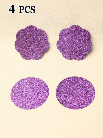 Sexy Sequin Flower Shaped Nipple Cover For Women, Europe And America