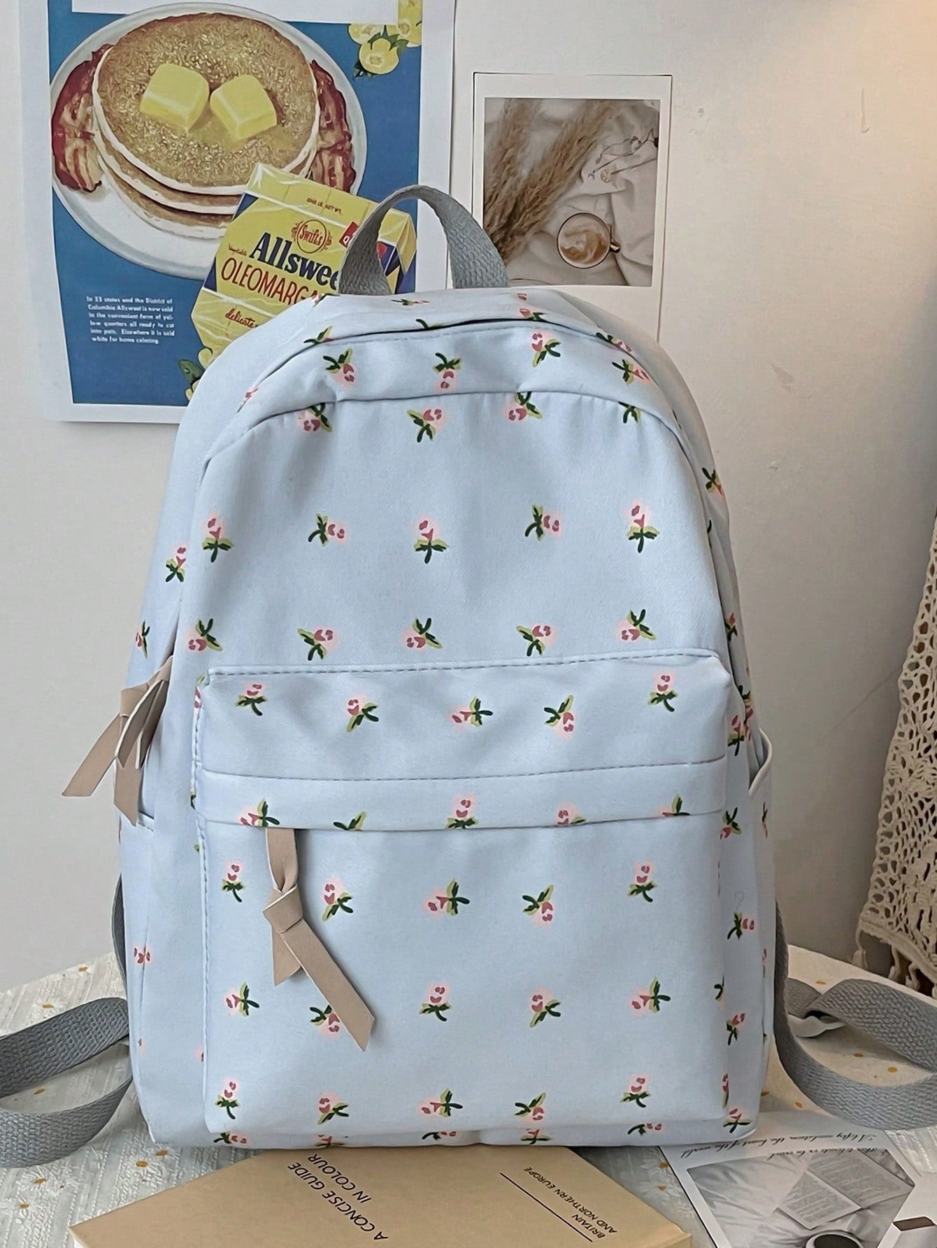 New Arrival Flower Pattern Cute Backpack