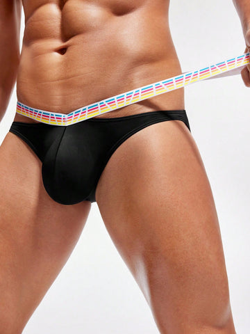 Men's Stylish Colorful Belt Design Comfortable Triangle Boxer Briefs