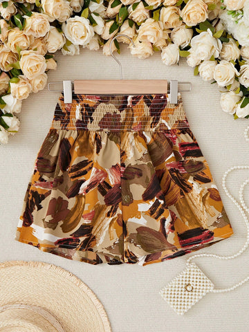 Women's Loose Fit Vacation Style Printed Shorts