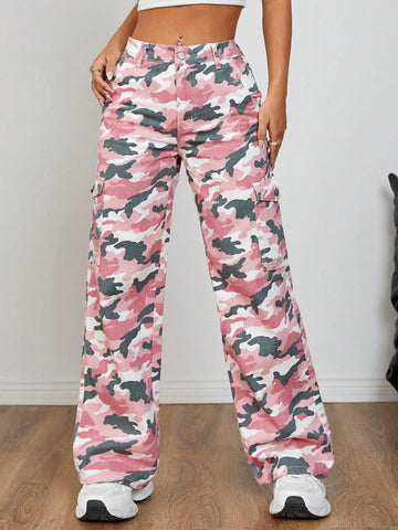 Women's Camouflage Casual Denim Pants For Everyday