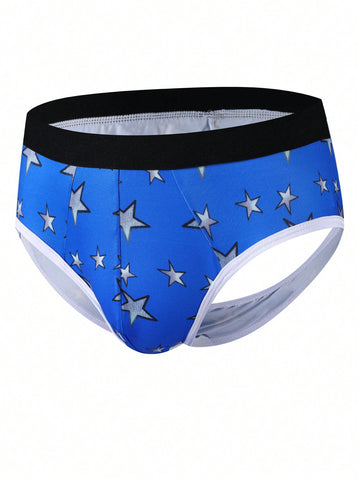 Men's Underwear With Five-Pointed Star Print