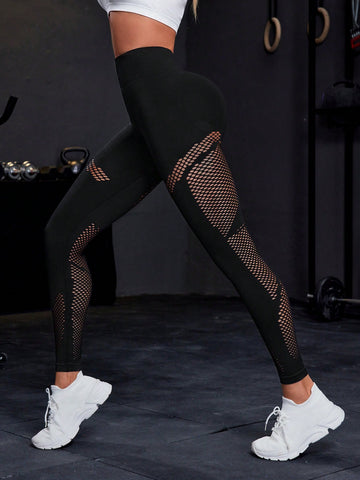 Summer Casual Breathable Hollow-Out Sports Leggings