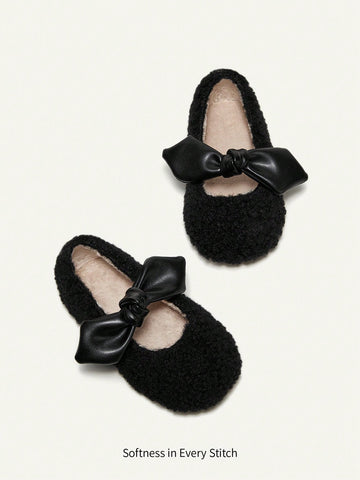 Lovely And Fun Butterfly Bowknot Design Comfortable Non-slip Soft Sole Baby Flats