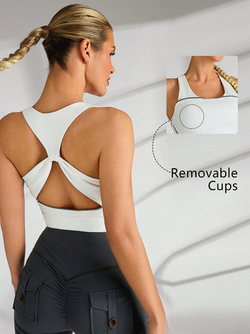 Sports Yoga Basic  Chest Cup&Backless  With  TANK TOP