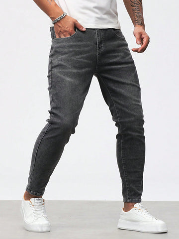 Men's Simple Casual Jeans Suitable For Commute