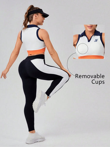 Sports Tennis Basic Chest Cup With TANK TOP