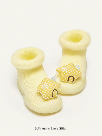 Fashionable Novelty Star Plush Doll Cute Baby Socks Anti-slip Sport Shoes