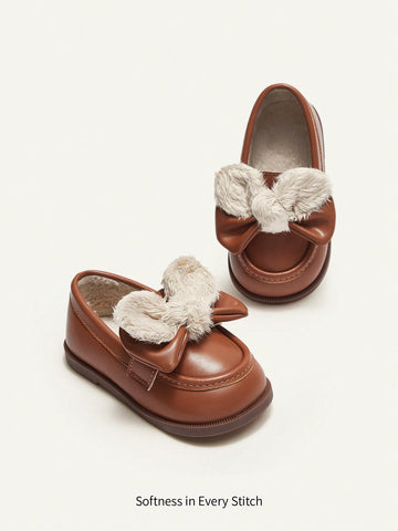 Fashionable Adorable Infant Comfortable Soft Sole Warm Flat Shoes For Autumn