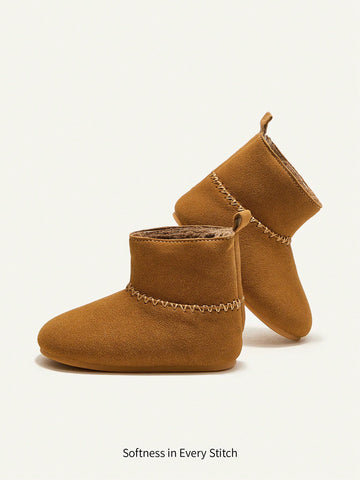 Fashionable Vintage Comfortable Warm Short Boots For Baby Girls