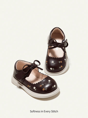 Basic Fashionable Country Style Baby Comfortable Anti-Slip Flat Shoes