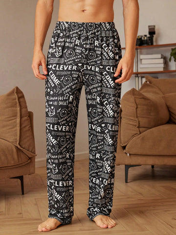 Men Printed Casual Home Wear Bottoms
