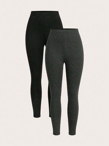 Solid Color Seamless Sports Leggings