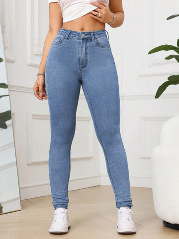 Women Versatile Skinny Jeans For Daily Wear