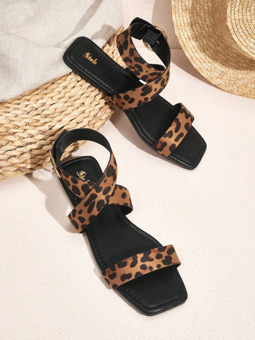 Women'S Leopard Print Fashion Sandals