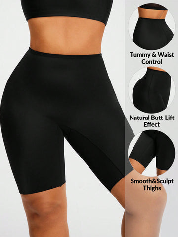 Shaping High Waisted Mid Thigh Shapewear Short Body Shaper Butt Lifter-Tummy Waist Thinh Control