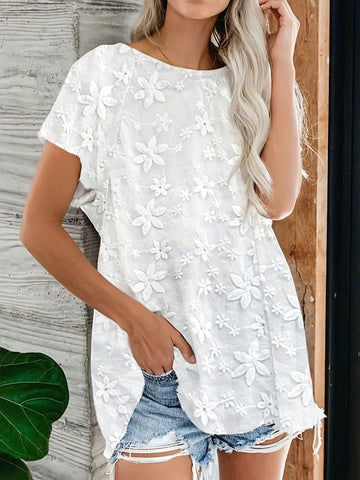 Women Fashionable Floral Print Summer Shirt, Versatile