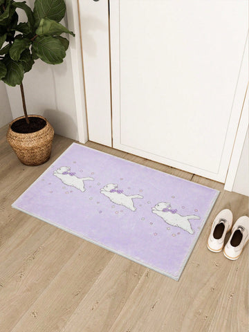 Thickened Cartoon Cat & Heart Pattern Decorative Faux Cashmere Blanket