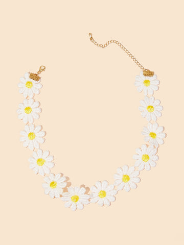 Toddler Girls Daisy Design Necklace 1pc