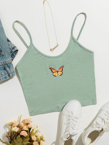 Butterfly Print Cami Top