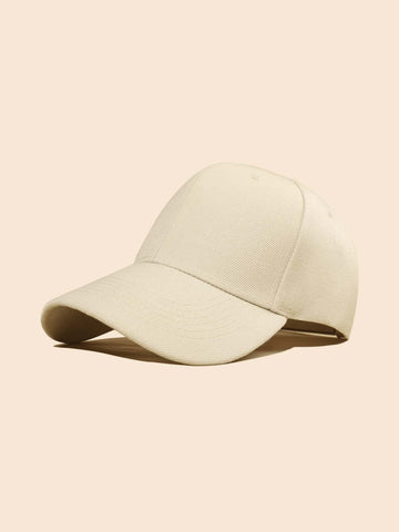 Men Solid Baseball Cap For Daily Life And Outdoor Casual