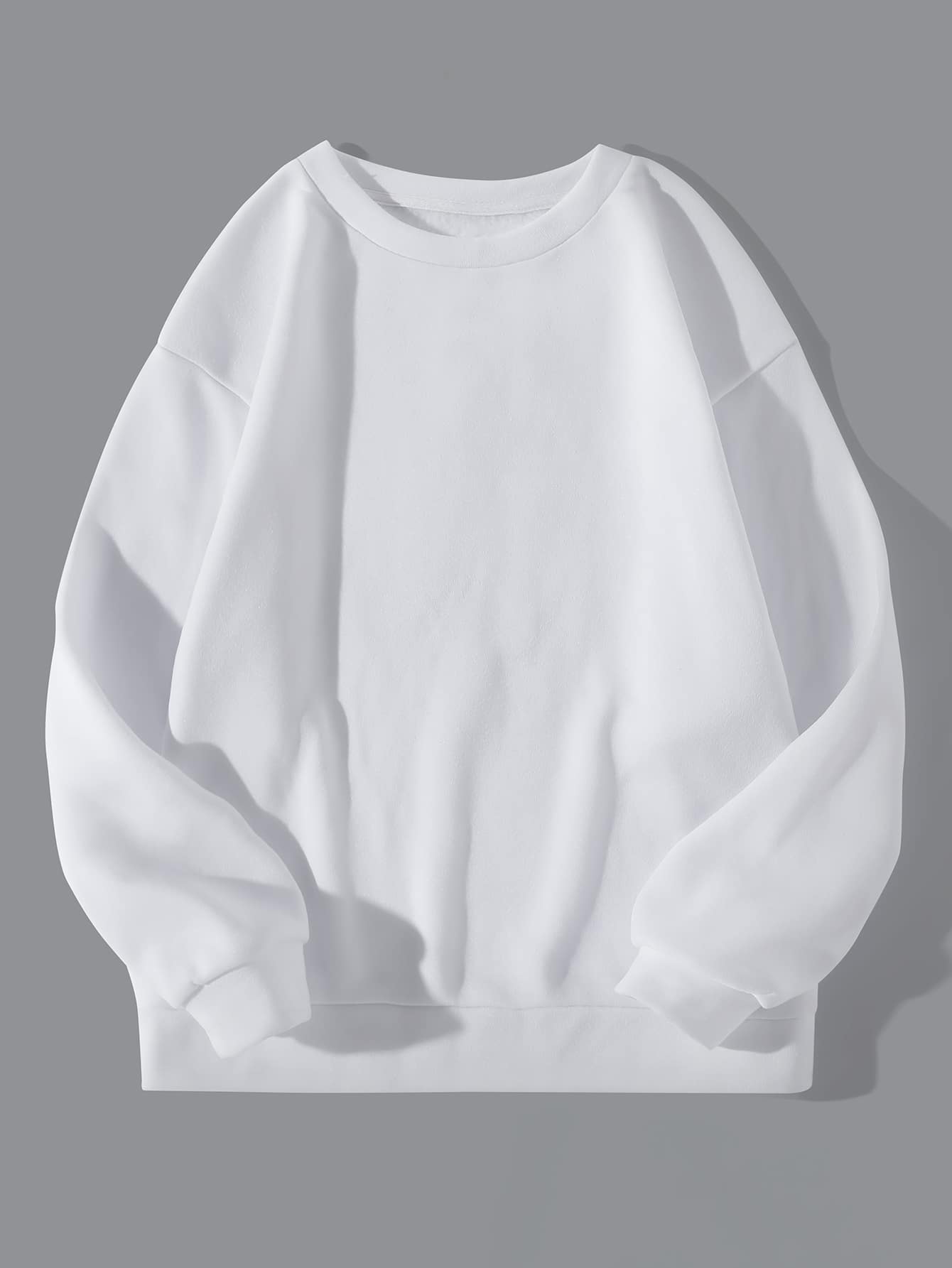 Solid Thermal Lined Sweatshirt