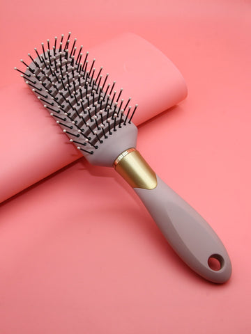Dry & Wet Use Vented Hair Brush 1pc Medium Plastic Classic Solid Color Oval Washable Easy To Remove Vented Brush For Women And Men For Women Mom Wife Sister Teen Girl Friend