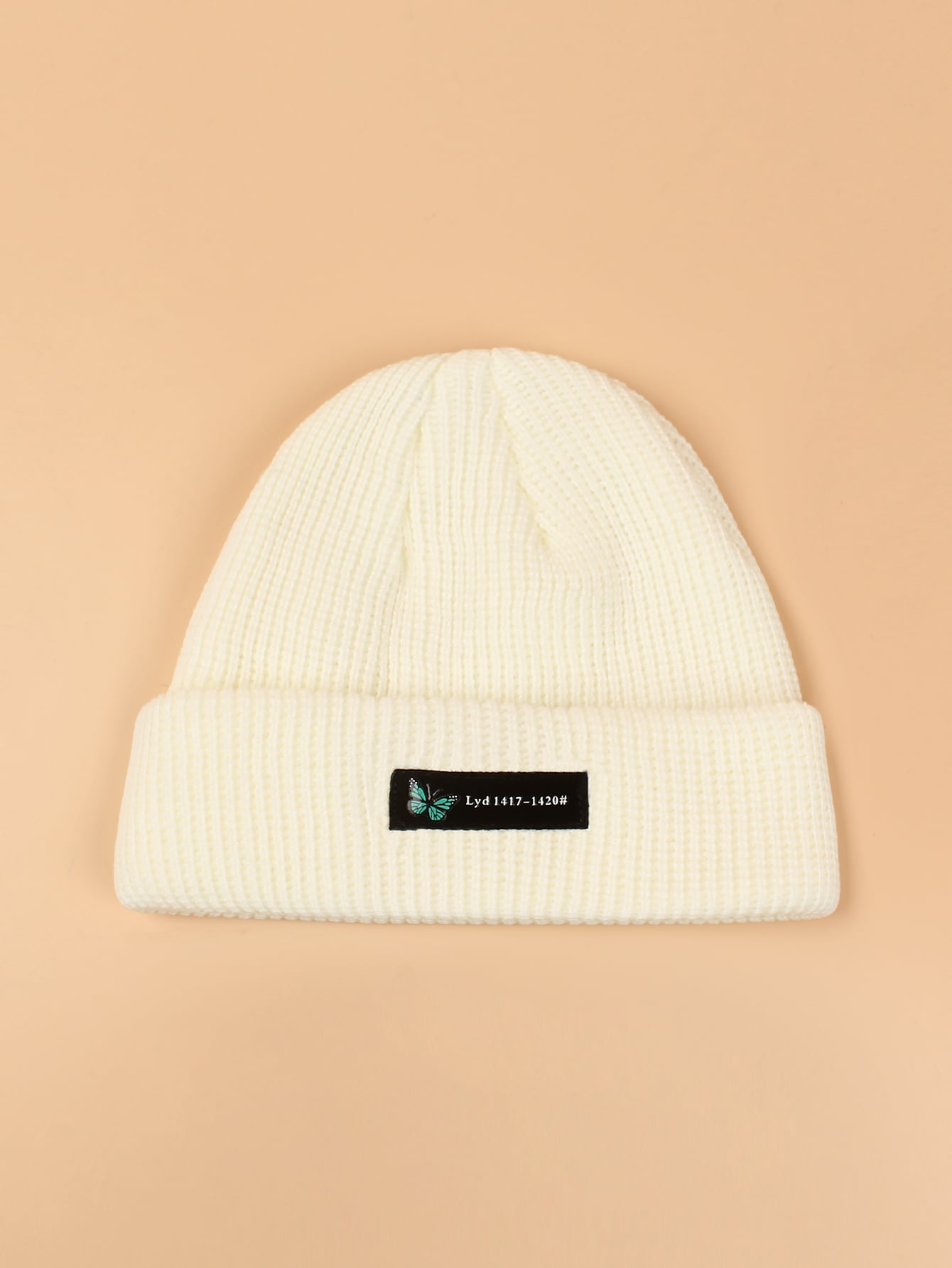 Letter Patched Beanie
