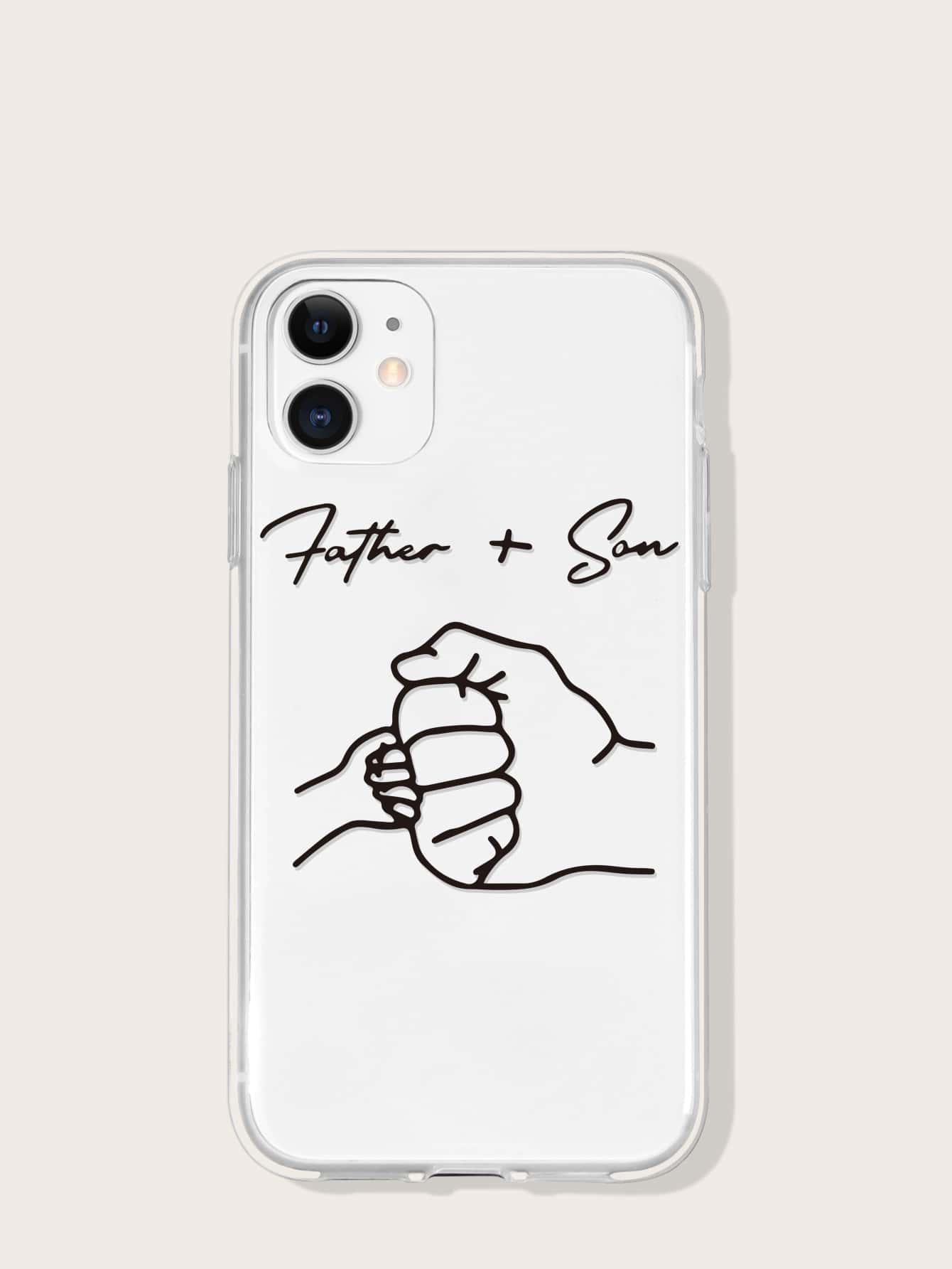 Fist Pattern Clear Phone Case