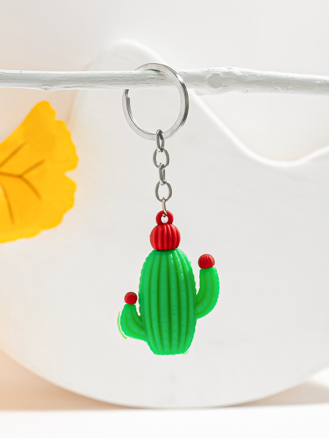 Cactus Charm Keychain