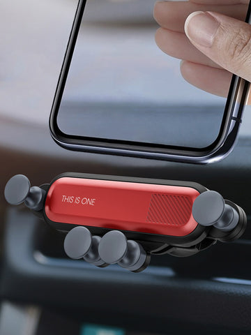 Letter Graphic Car Air Outlet Phone Holder