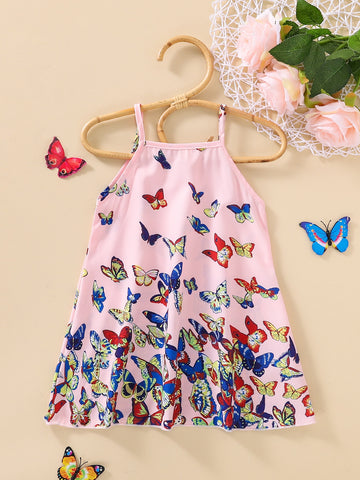 Baby Butterfly Print Cami Dress