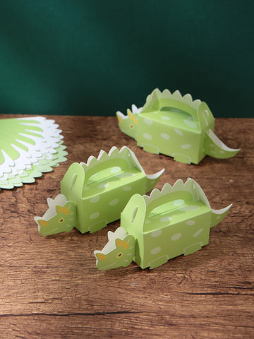 10pcs Dinosaur Shaped Gift Box, Cartoon Cute Candy Box For Party