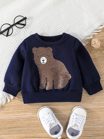 Baby Bear Print Sweatshirt