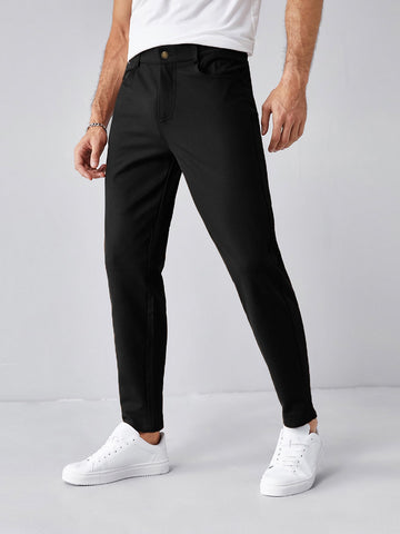 Men Solid Tailored Pants