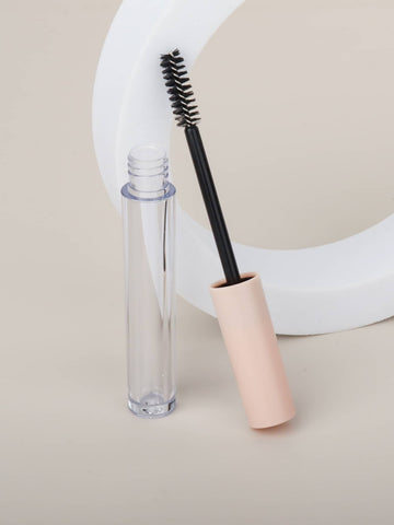 1 2ml plastic DIY tube simple pink tube eyelashes brush