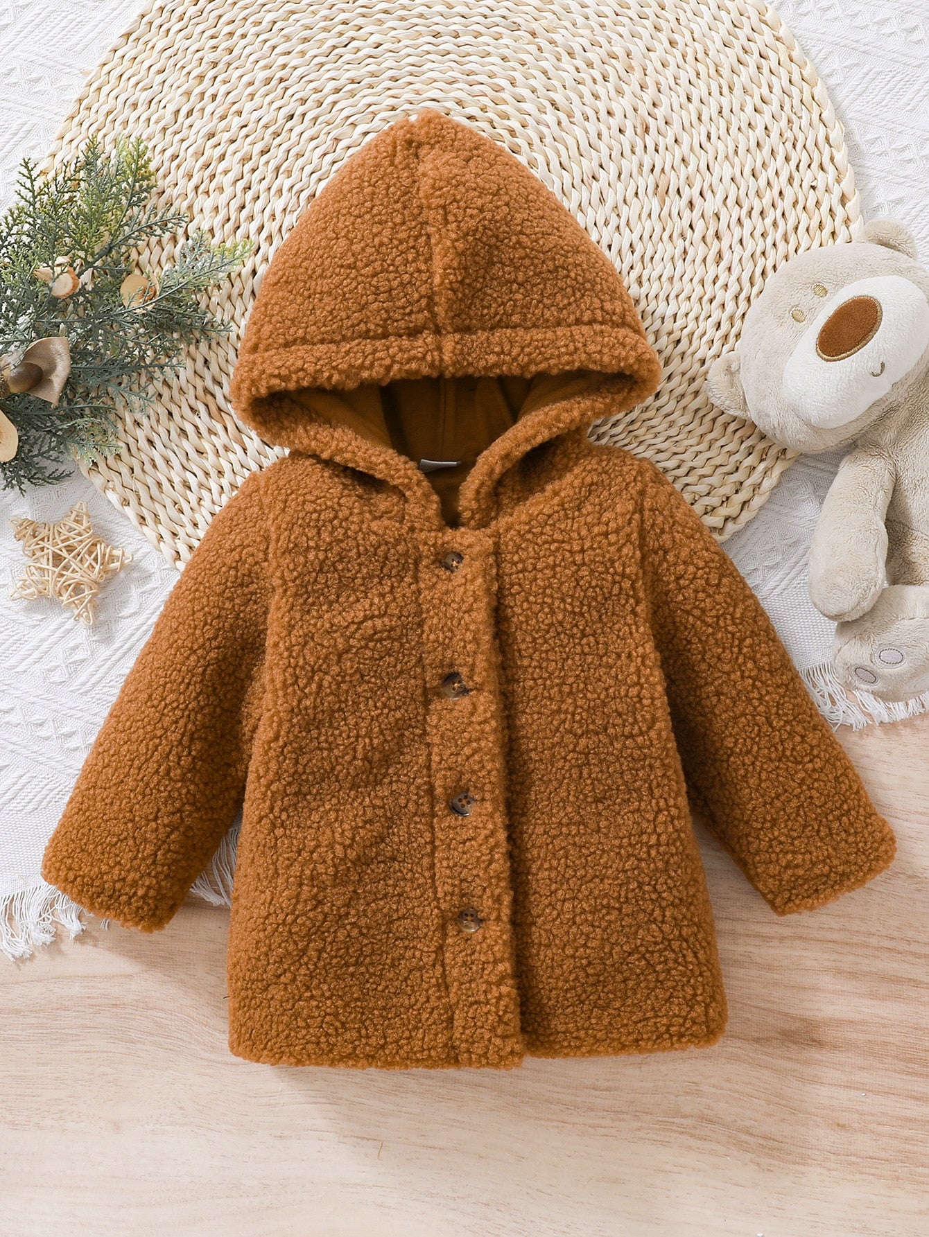 Baby Hooded Teddy Coat