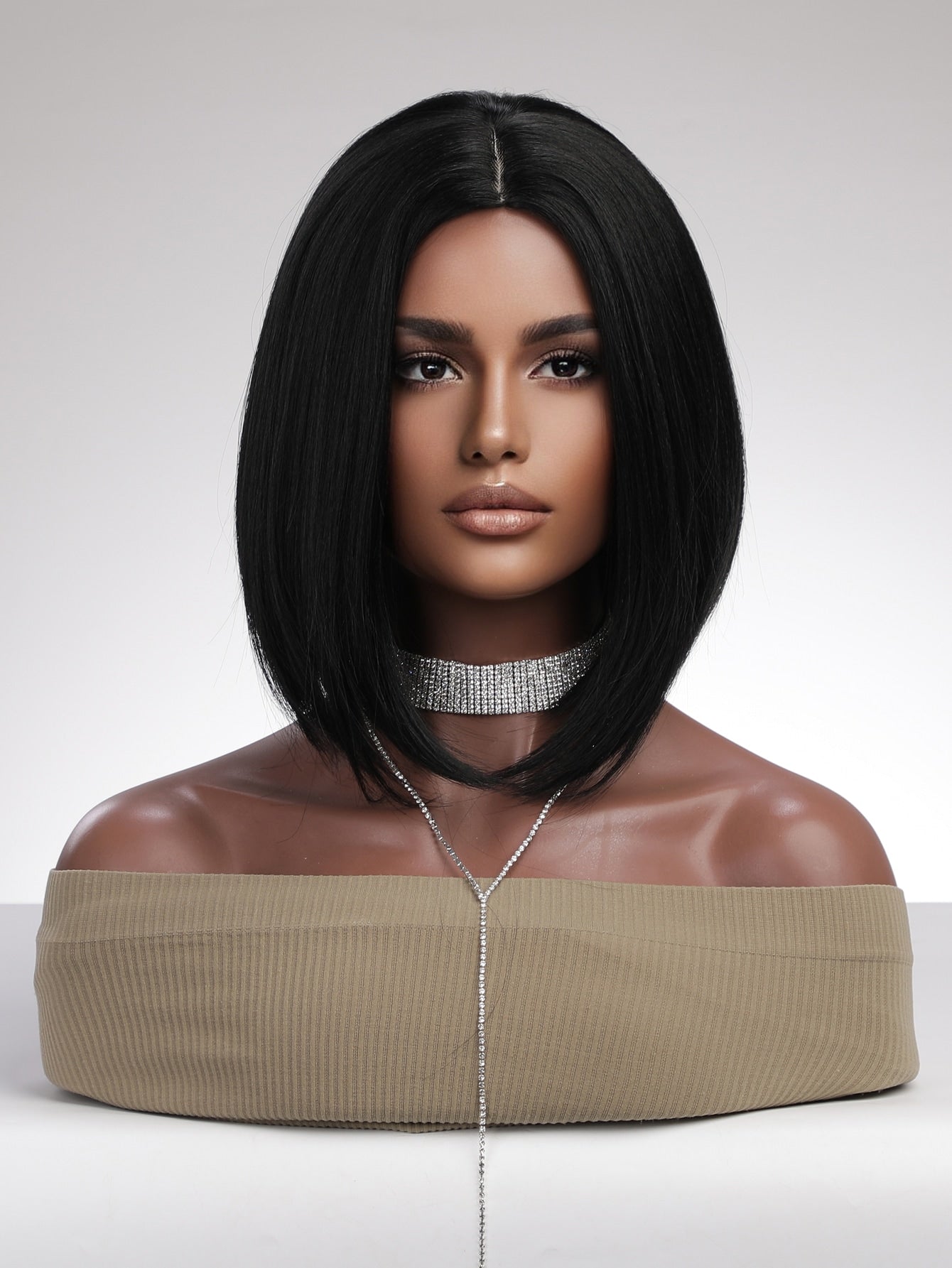 Natural Short Straight Synthetic Wig