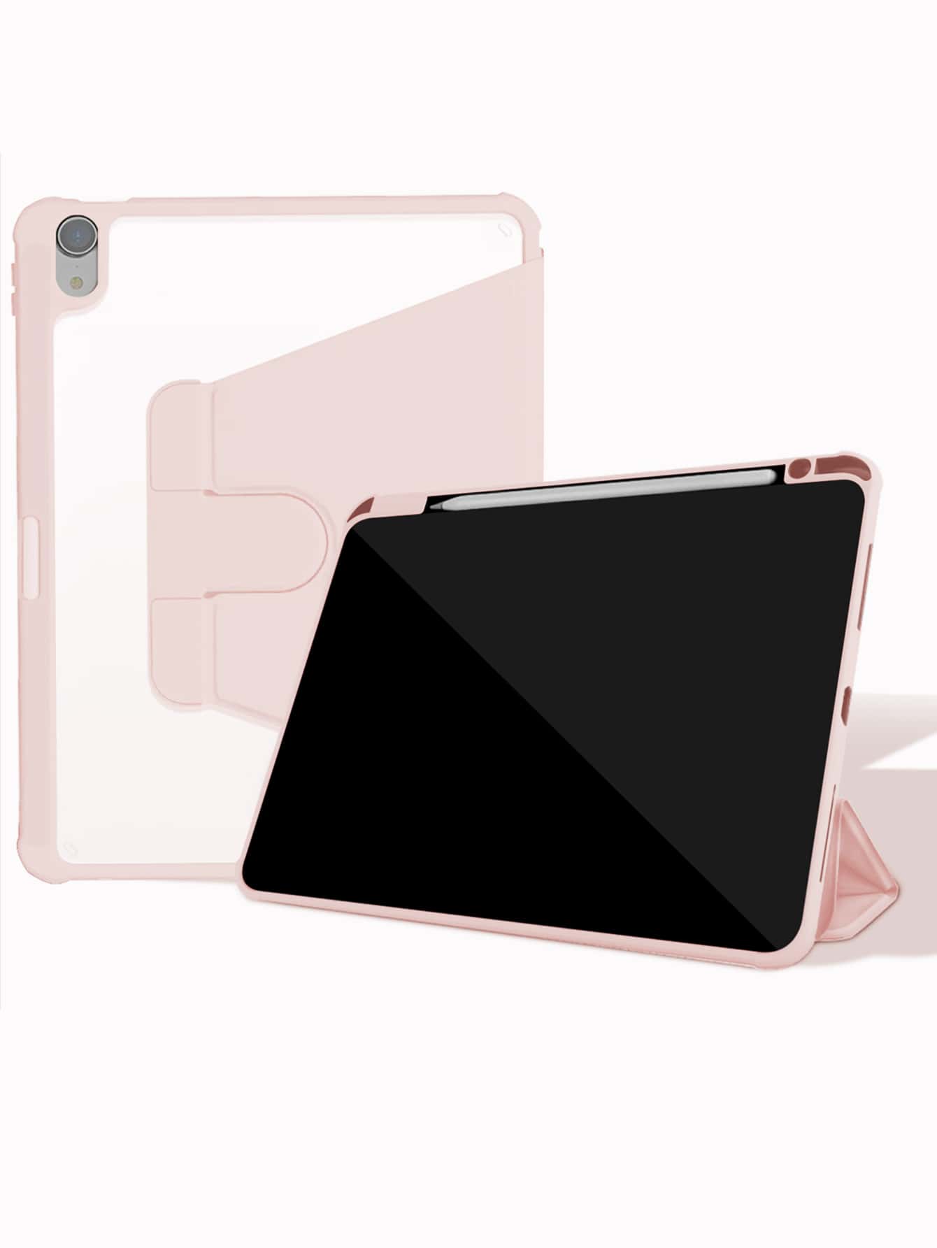 Plain Case With Pen Holder Compatible With iPad