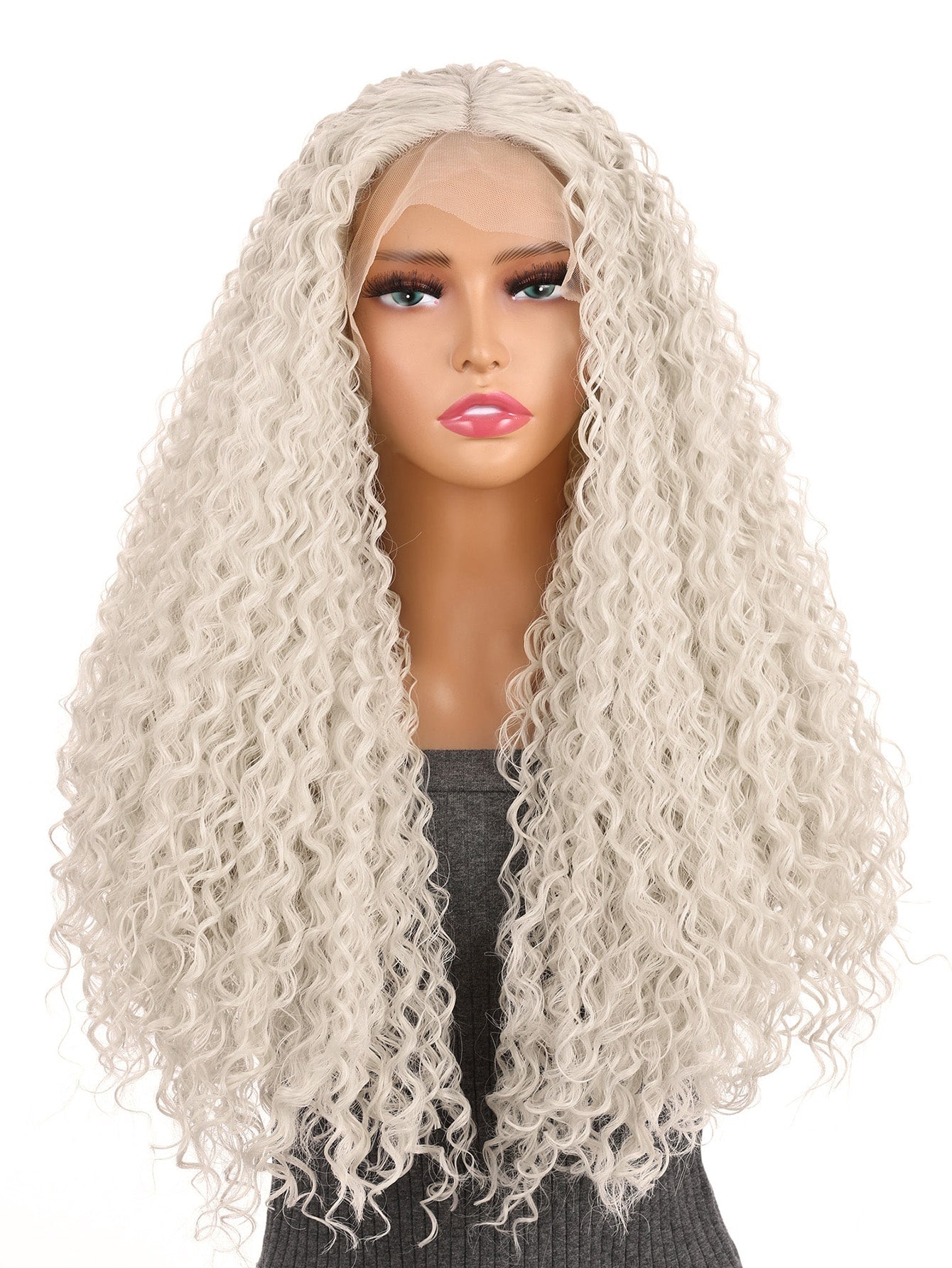 13*1 T-Part Long Curly Lace Synthetic Wig