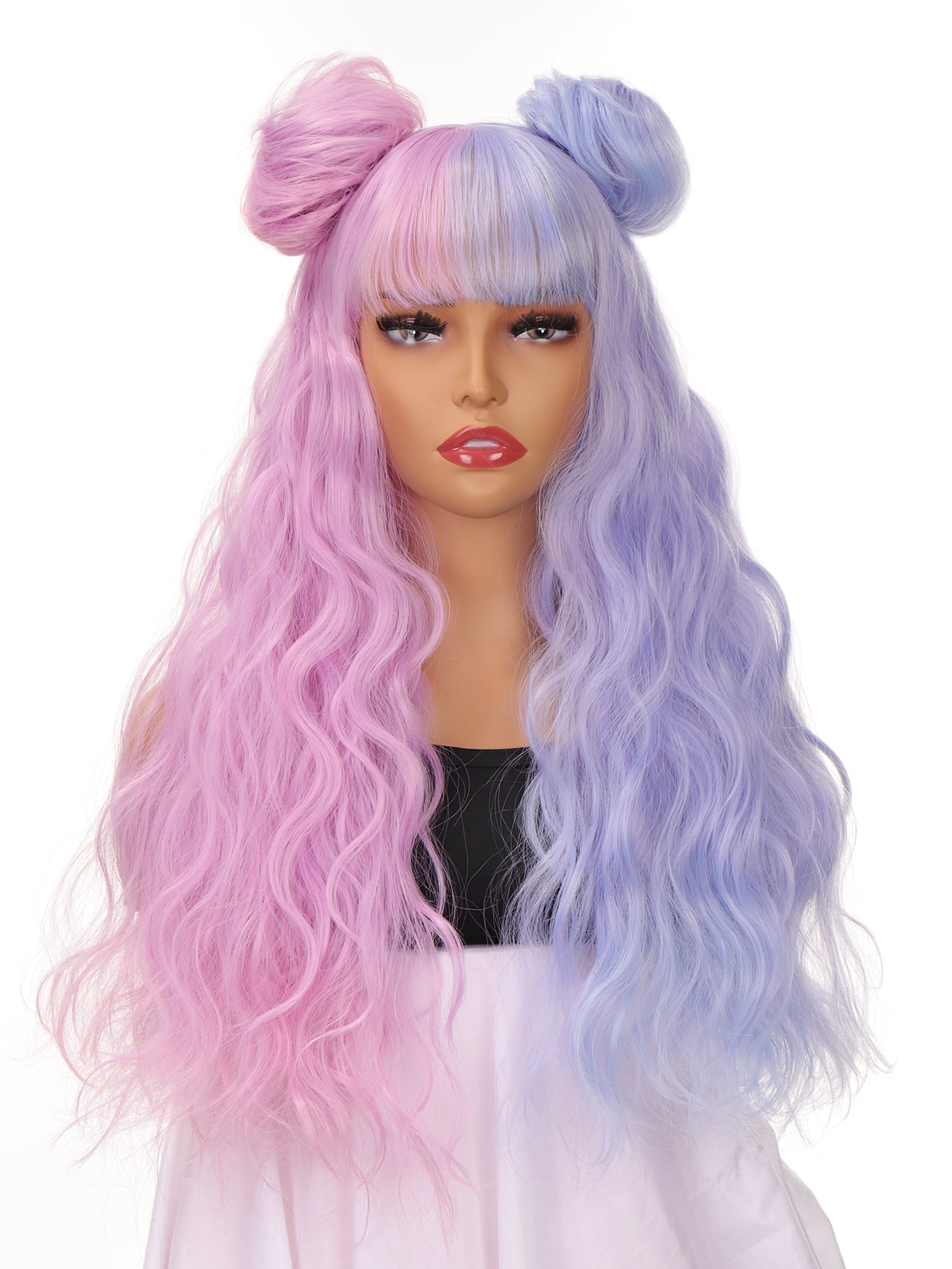 Long Body Wave Synthetic Wig With Bangs
